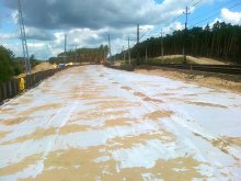Construction of the detour track No. 18 Kutno-Piła