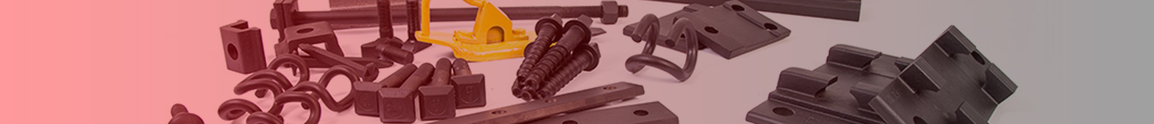 Indirect rail fastening